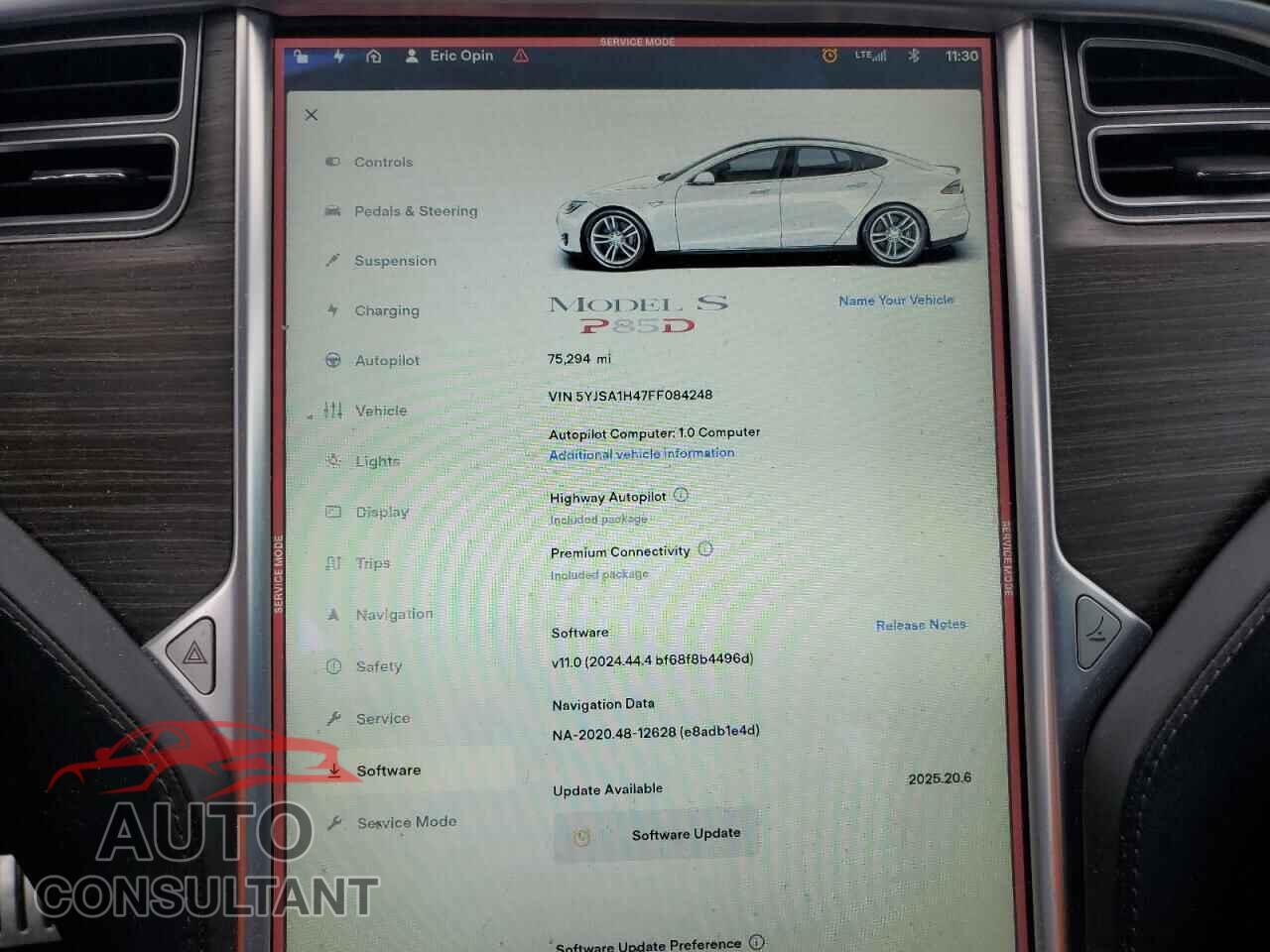 TESLA MODEL S 2015 - 5YJSA1H47FF084248