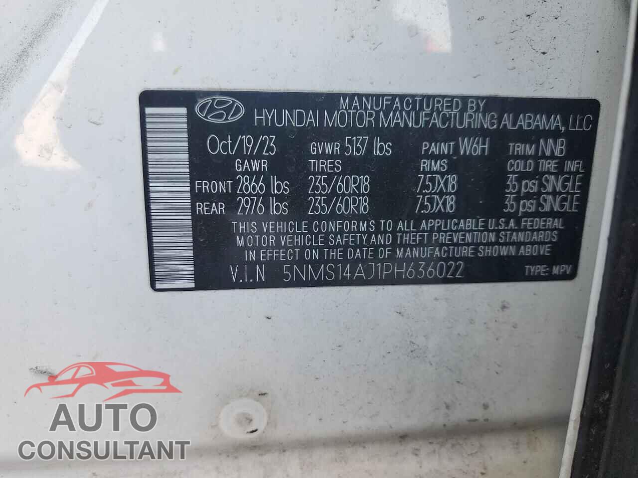 HYUNDAI SANTA FE 2023 - 5NMS14AJ1PH636022