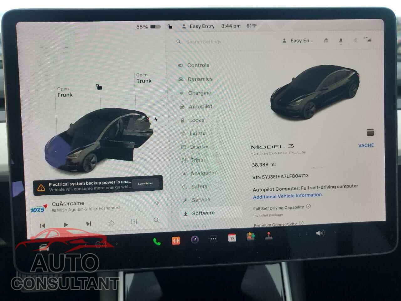 TESLA MODEL 3 2020 - 5YJ3E1EA7LF804713