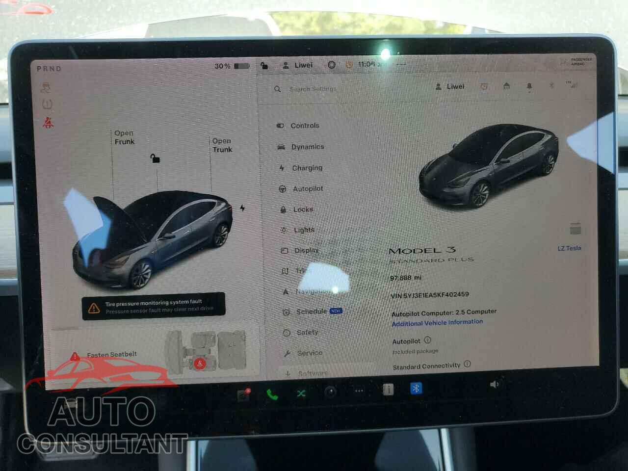 TESLA MODEL 3 2019 - 5YJ3E1EA5KF402459