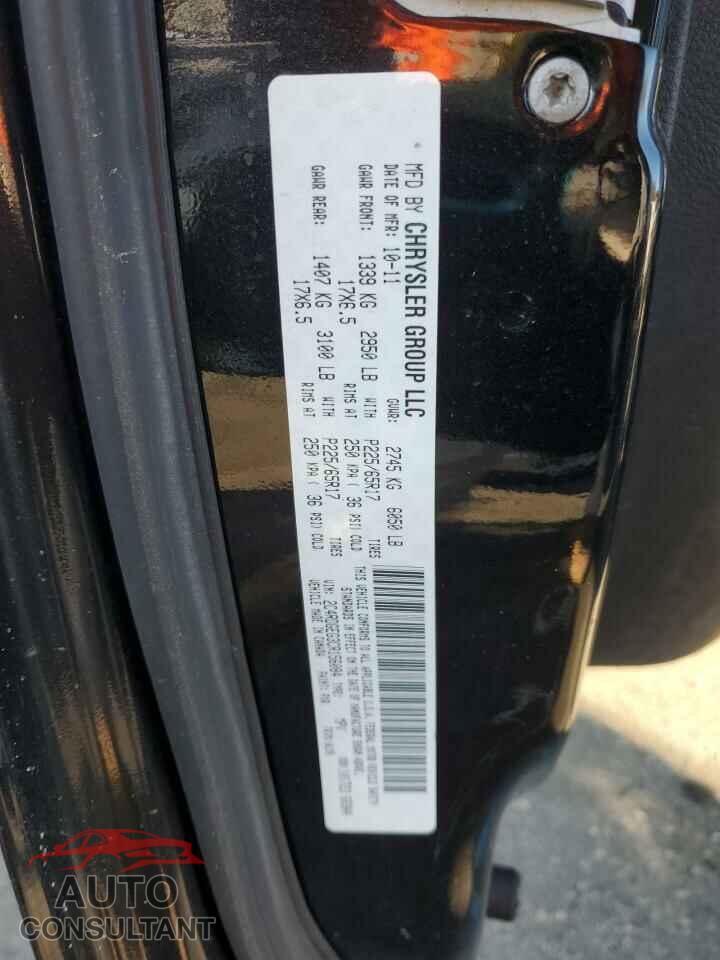 DODGE CARAVAN 2012 - 2C4RDGEG3CR156084