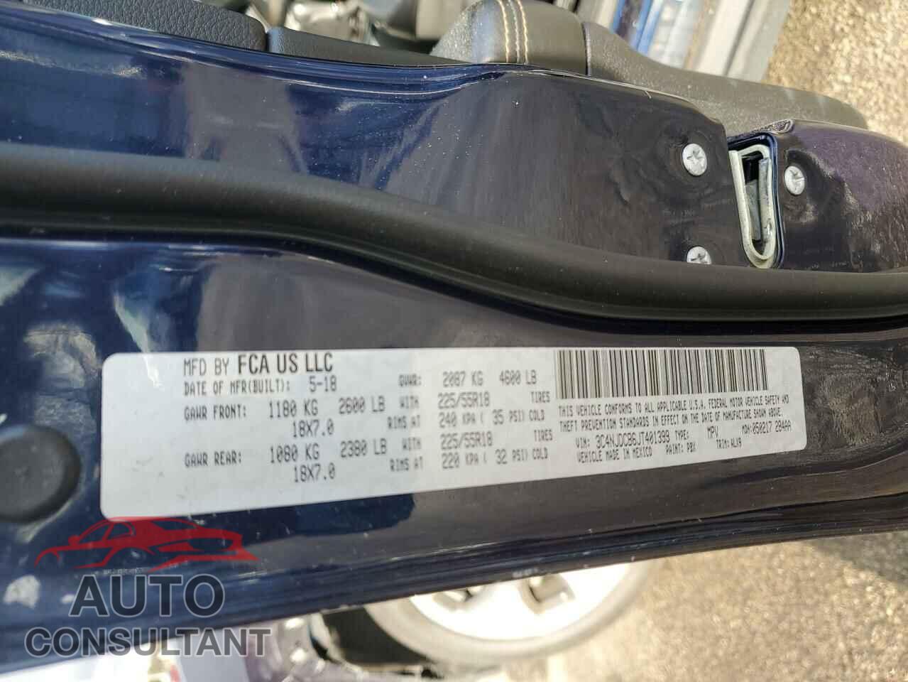 JEEP COMPASS 2018 - 3C4NJDCB6JT401399