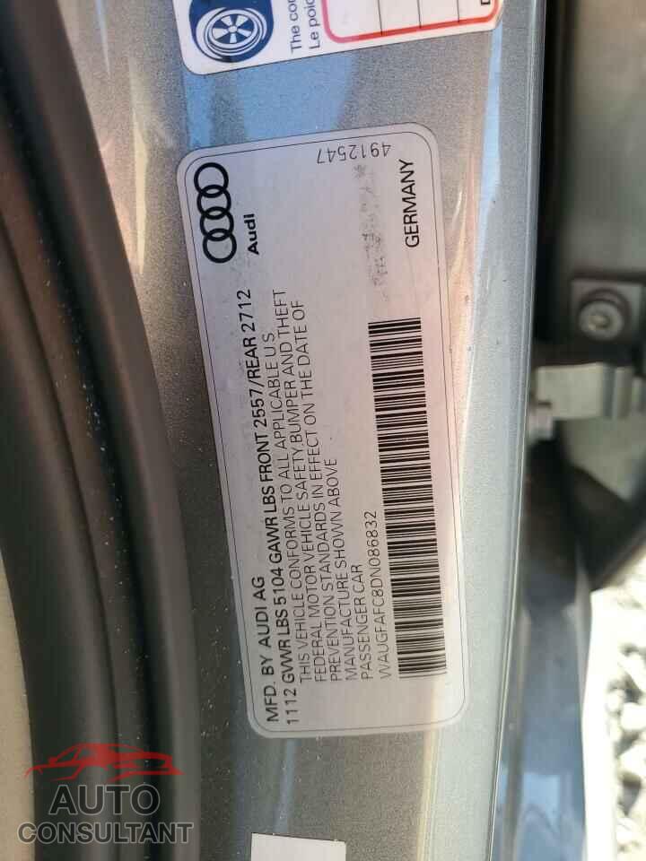 AUDI A6 2013 - WAUGFAFC8DN086832