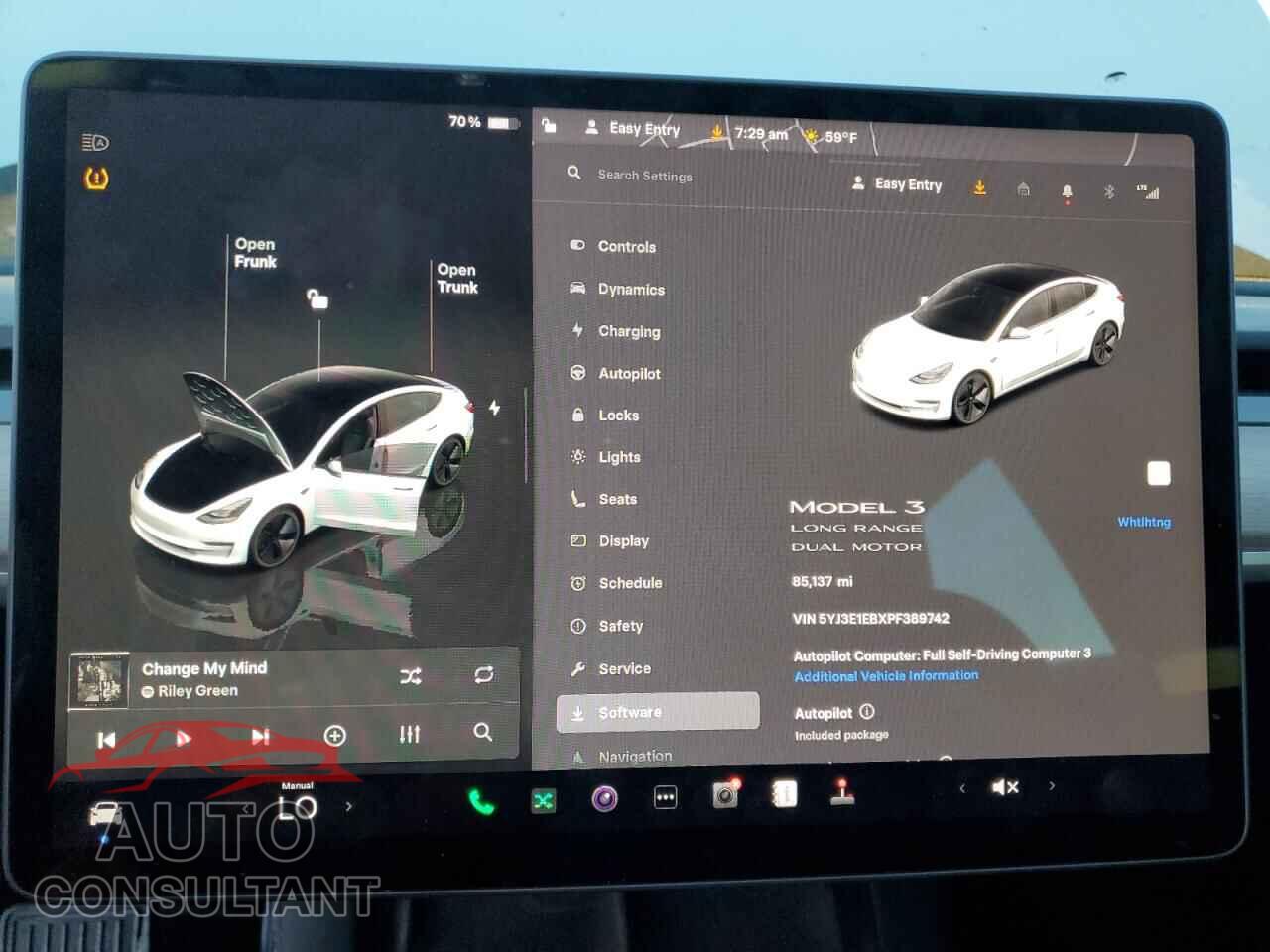 TESLA MODEL 3 2023 - 5YJ3E1EBXPF389742