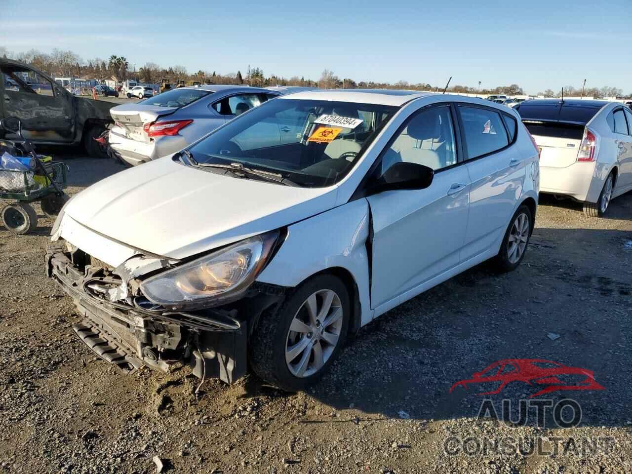 HYUNDAI ACCENT 2013 - KMHCU5AE9DU107678