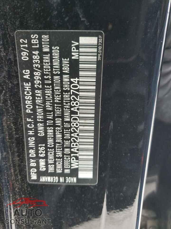PORSCHE CAYENNE 2013 - WP1AB2A28DLA82704