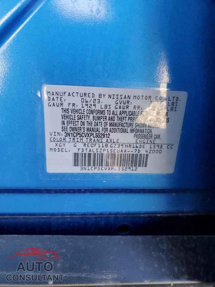 NISSAN KICKS 2023 - 3N1CP5CVXPL552912