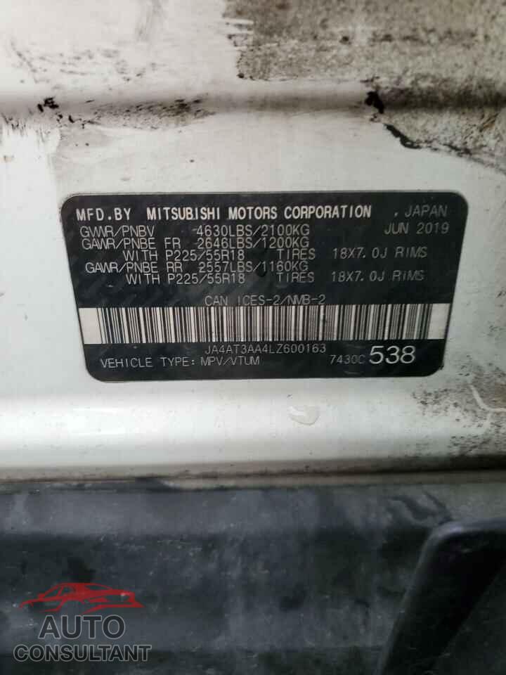 MITSUBISHI ECLIPSE 2020 - JA4AT3AA4LZ600163