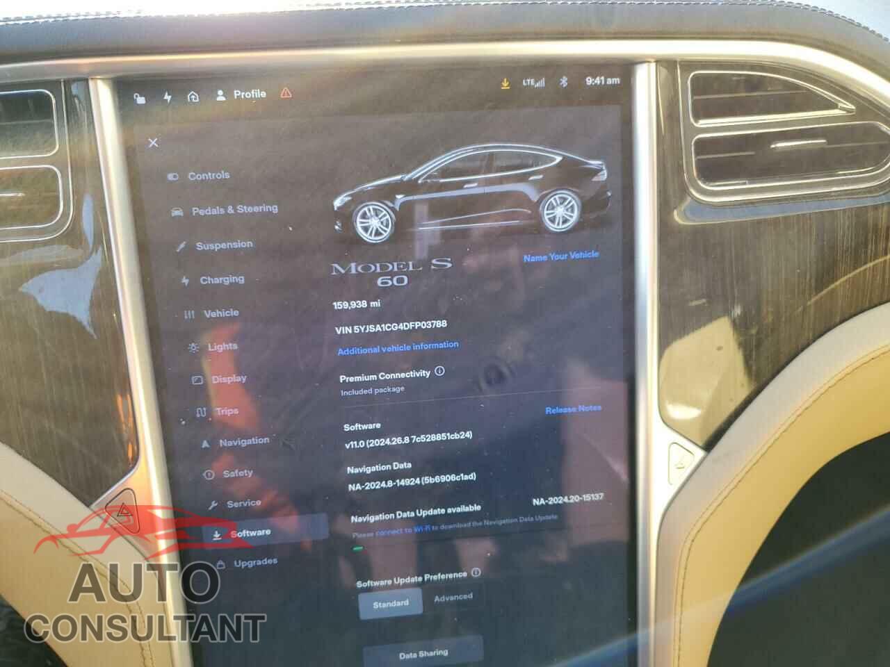 TESLA MODEL S 2013 - 5YJSA1CG4DFP03788