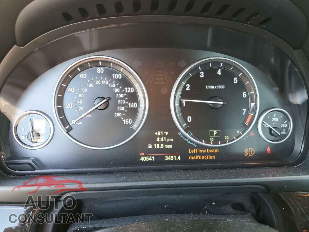 BMW 5 SERIES 2014 - WBA5A5C52ED510001
