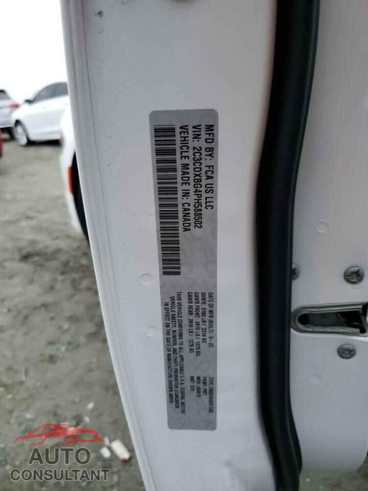 DODGE CHARGER 2023 - 2C3CDXBG4PH588502
