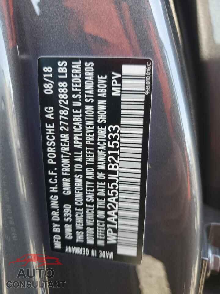 PORSCHE MACAN 2018 - WP1AA2A55JLB21533