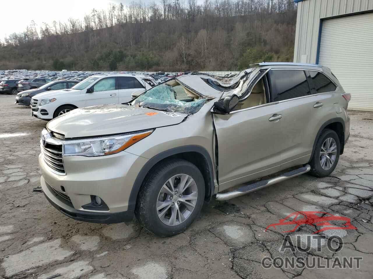 TOYOTA HIGHLANDER 2015 - 5TDJKRFHXFS163633