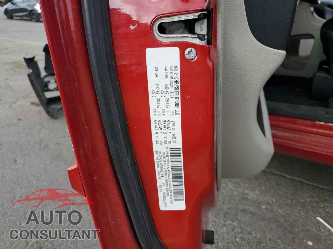 DODGE CARAVAN 2014 - 2C4RDGCG8ER430062