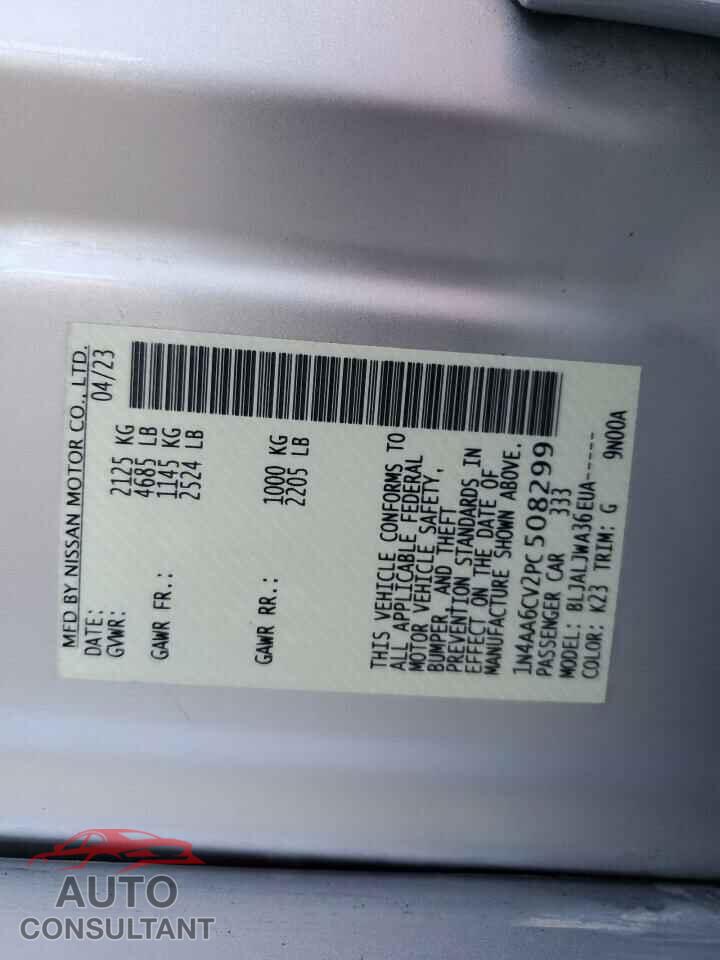 NISSAN MAXIMA 2023 - 1N4AA6CV2PC508299