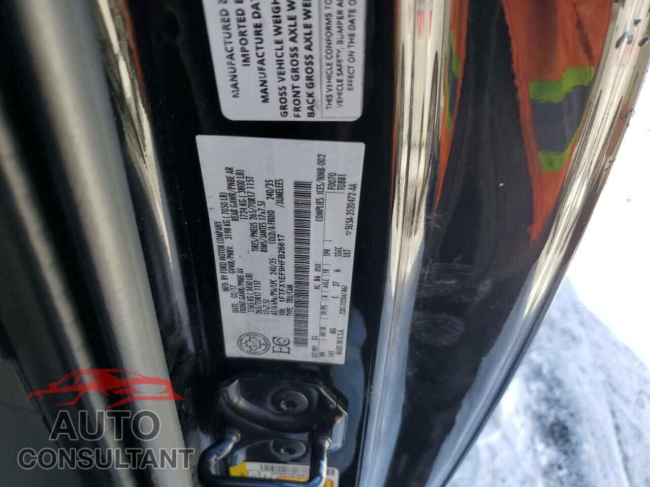 FORD F-150 2017 - 1FTFX1EF9HFB26617