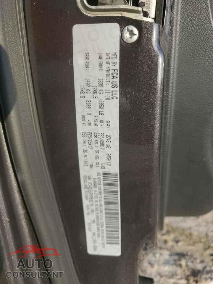 DODGE CARAVAN 2019 - 2C4RDGEG7KR591141