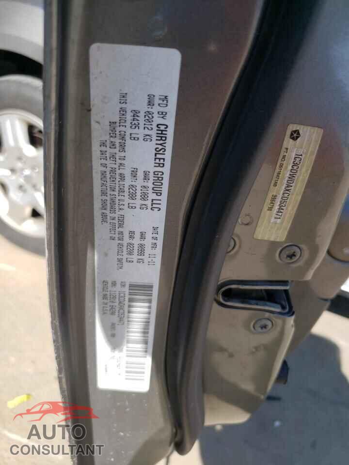 DODGE CALIBER 2012 - 1C3CDWDAXCD534471