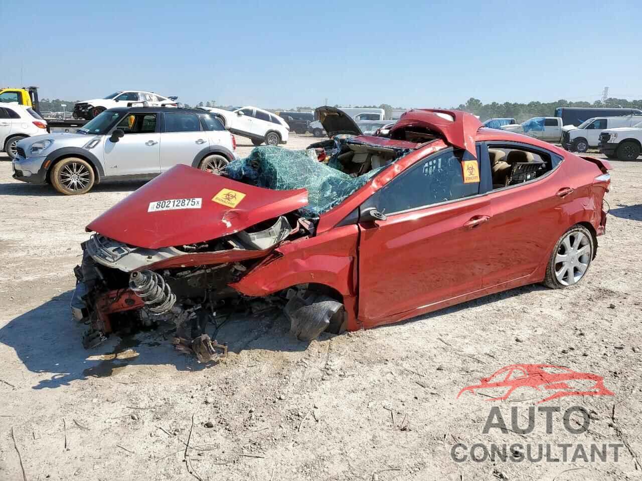 HYUNDAI ELANTRA 2012 - KMHDH4AE8CU357284