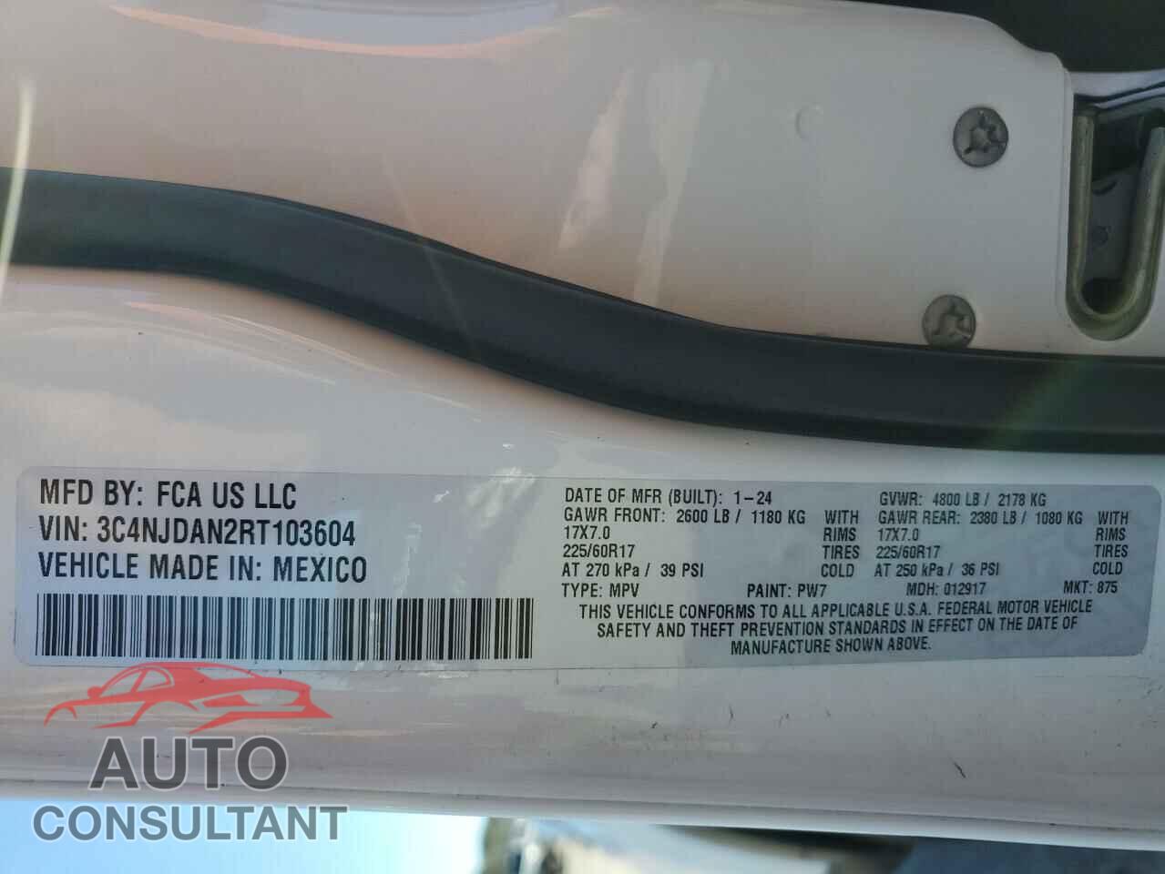 JEEP COMPASS 2024 - 3C4NJDAN2RT103604