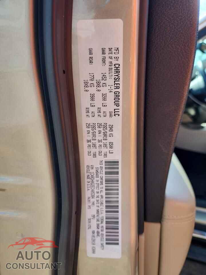 DODGE DURANGO 2014 - 1C4RDHAG2EC405384