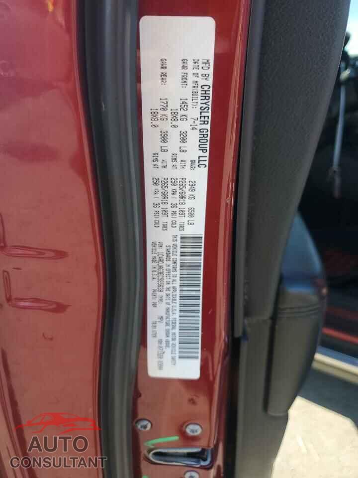 DODGE DURANGO 2014 - 1C4RDJAG3EC595638
