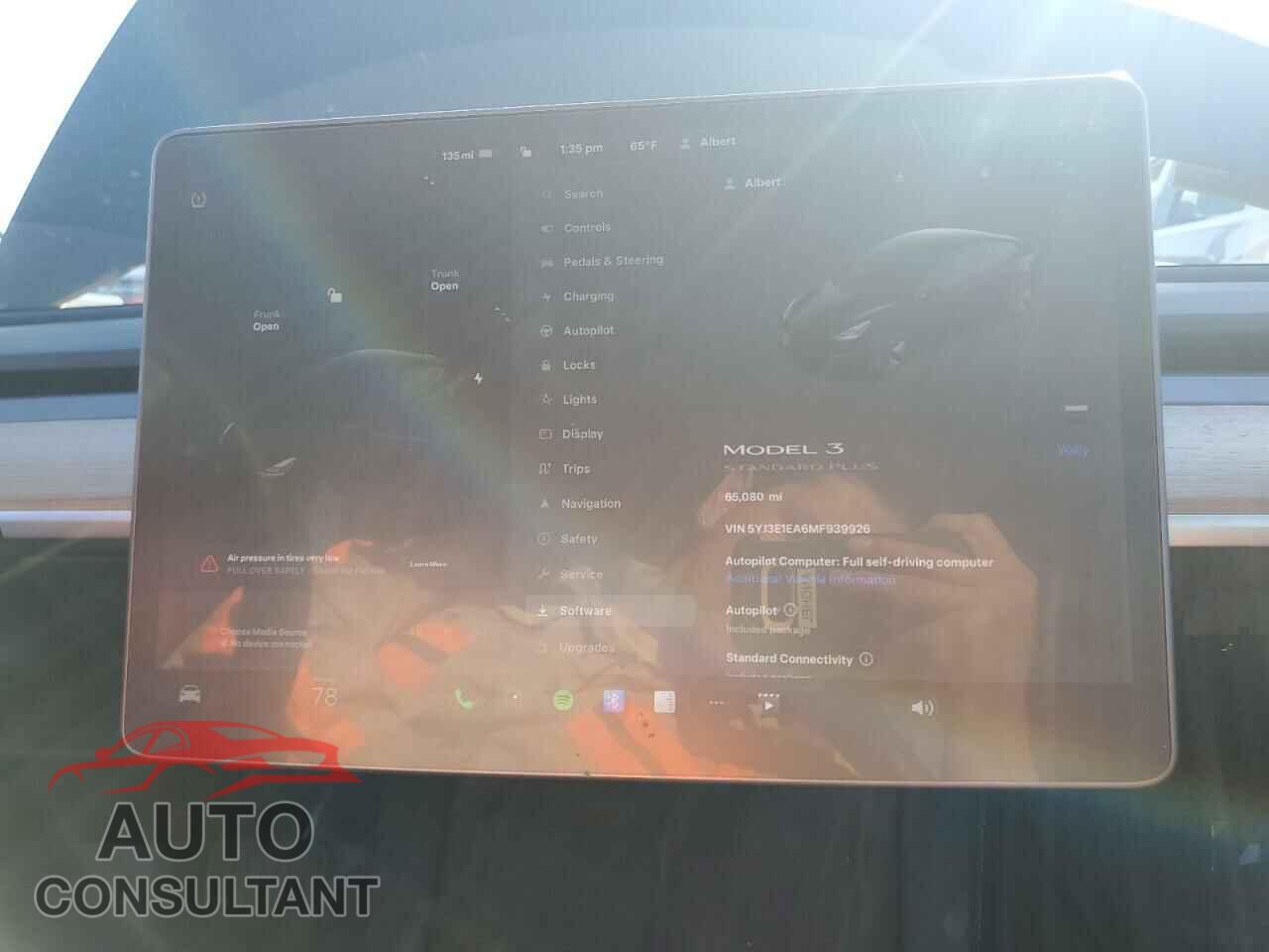 TESLA MODEL 3 2021 - 5YJ3E1EA6MF939926