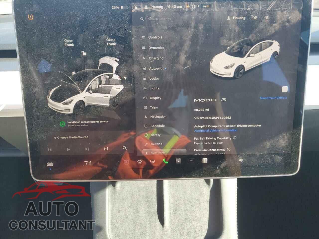 TESLA MODEL 3 2023 - 5YJ3E1EA5PF570562