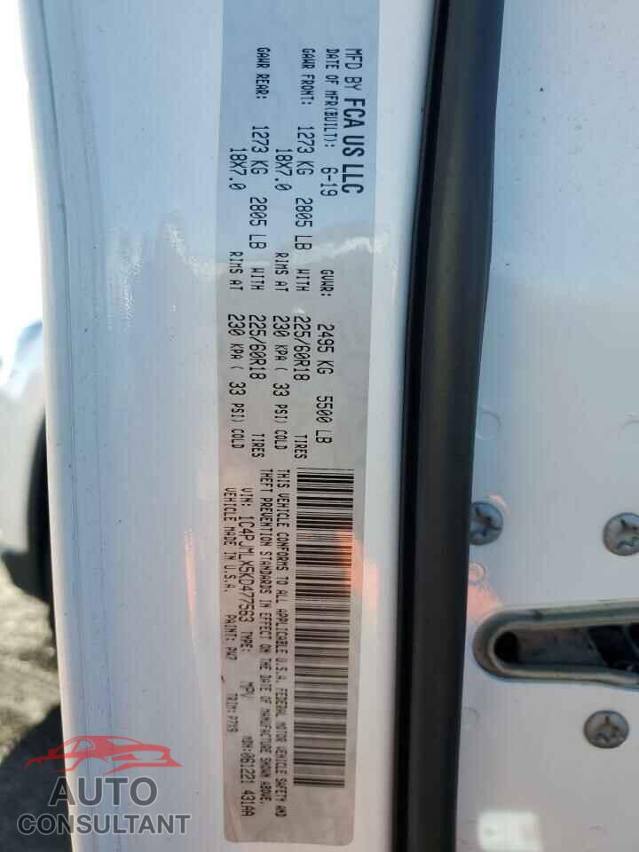 JEEP GRAND CHER 2019 - 1C4PJMLX5KD477563