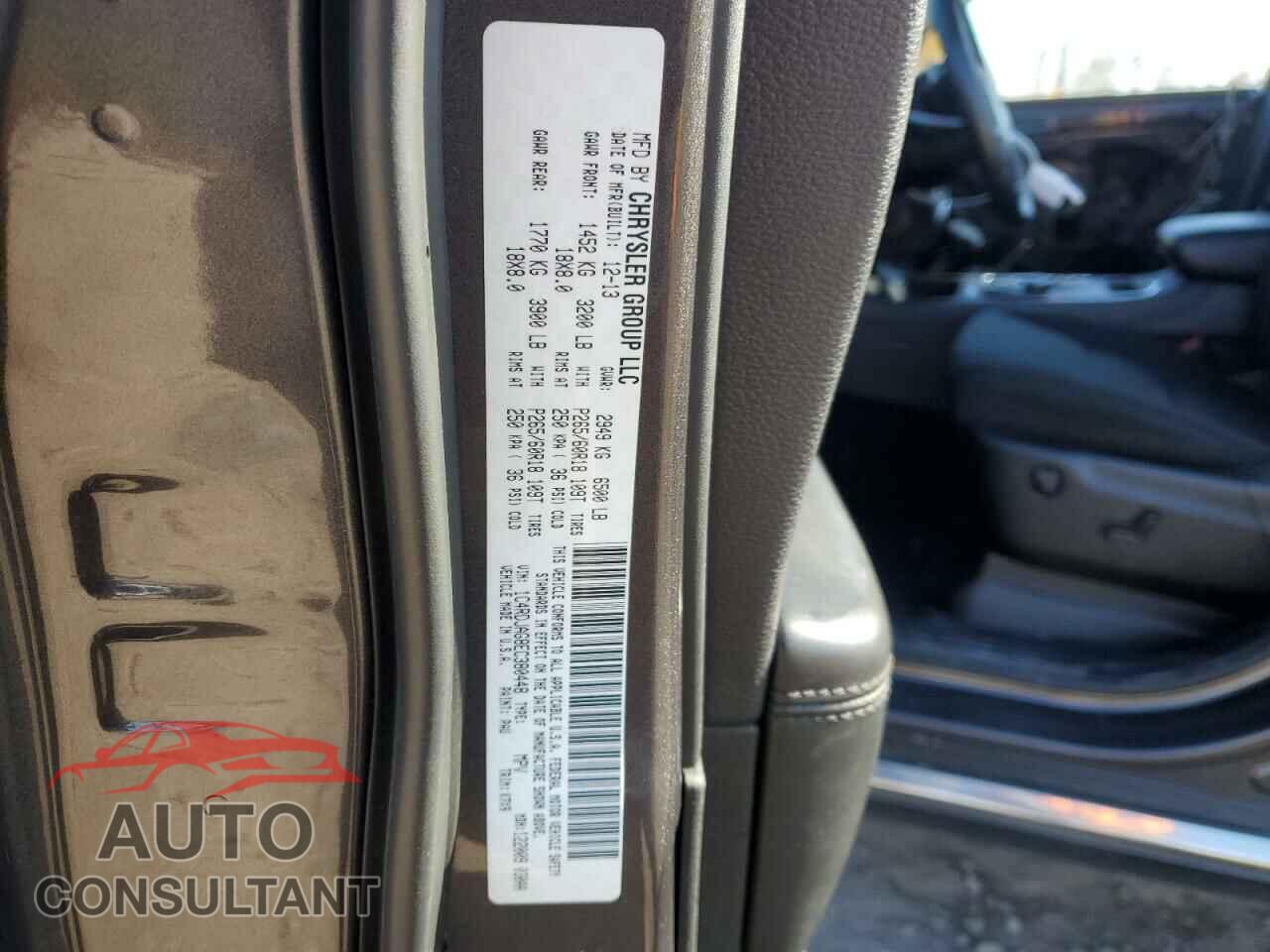DODGE DURANGO 2014 - 1C4RDJAG8EC380448
