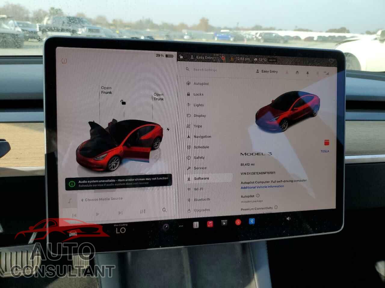TESLA MODEL 3 2022 - 5YJ3E1EA8NF191911
