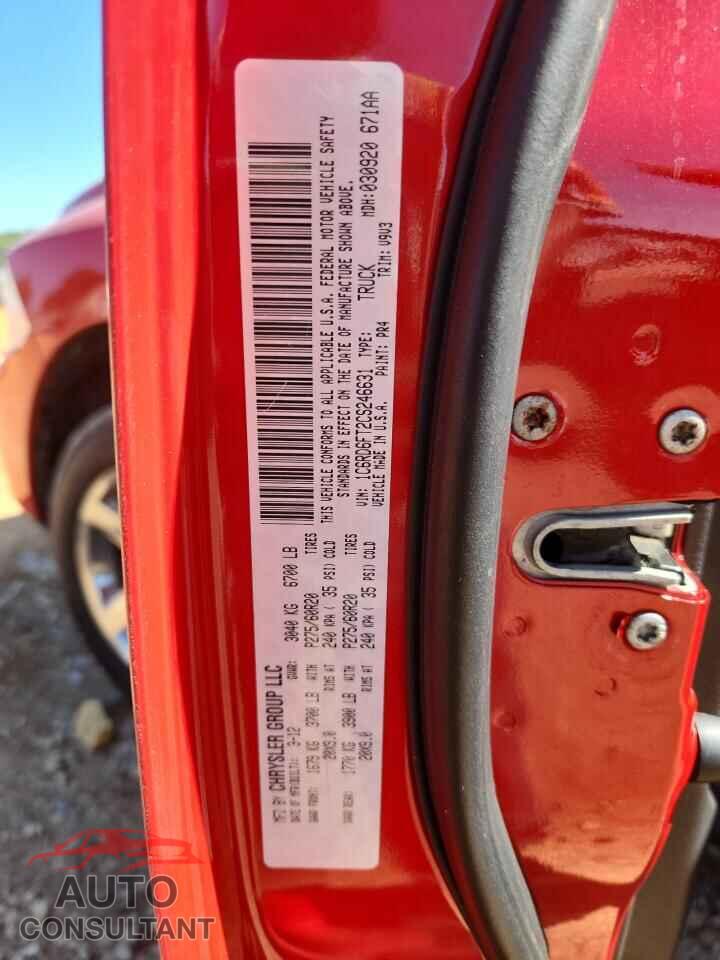 DODGE RAM 1500 2012 - 1C6RD6FT2CS246631