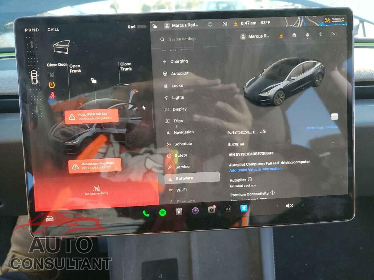 TESLA MODEL 3 2024 - 5YJ3E1EA0RF736893