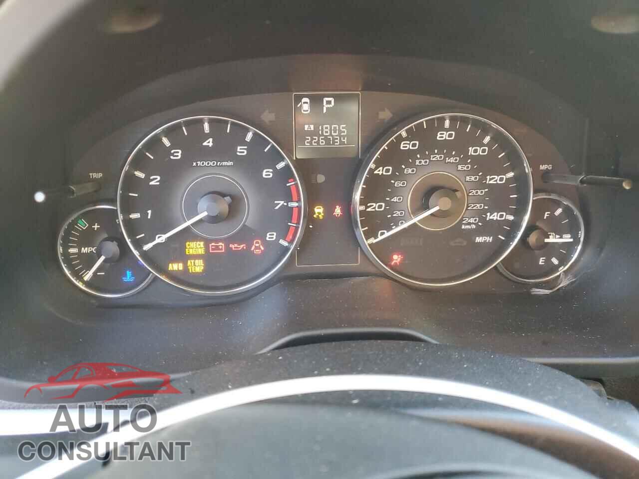 SUBARU OUTBACK 2011 - 4S4BRBCC8B3360341
