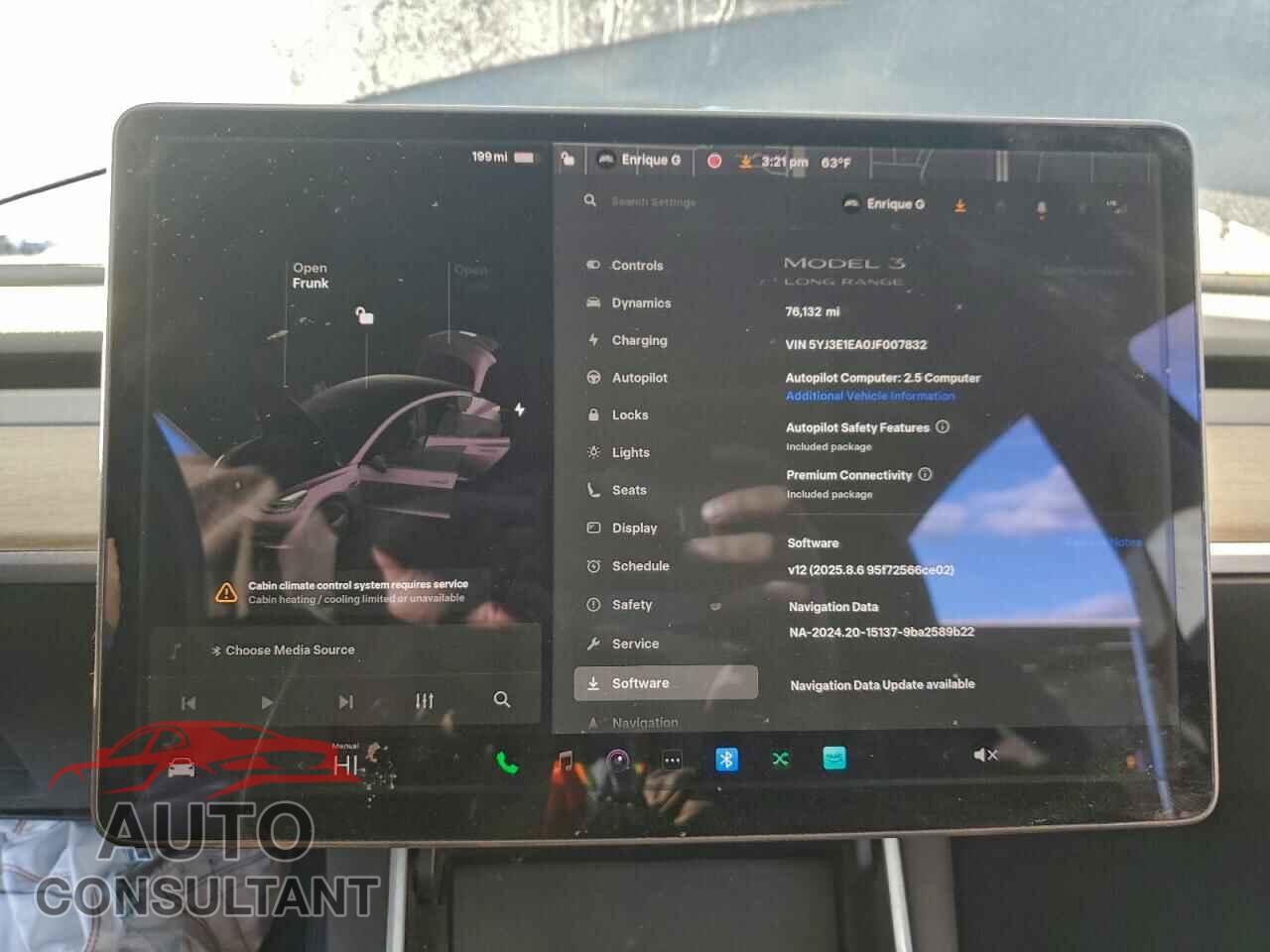 TESLA MODEL 3 2018 - 5YJ3E1EA0JF007832