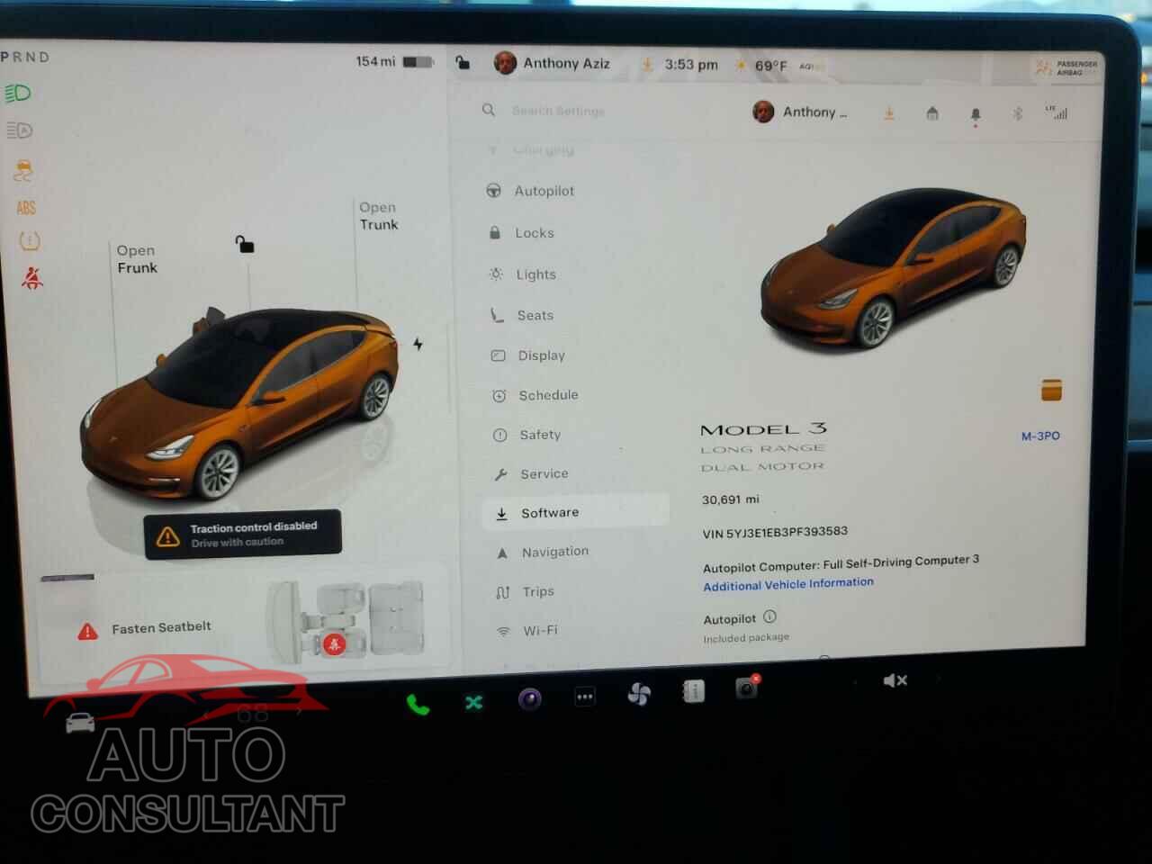 TESLA MODEL 3 2023 - 5YJ3E1EB3PF393583