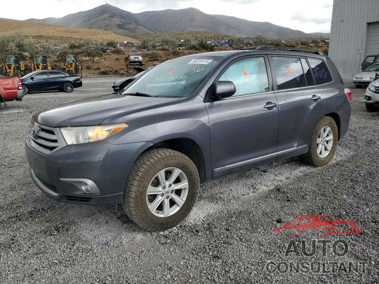 TOYOTA HIGHLANDER 2013 - 5TDZK3EHXDS117458