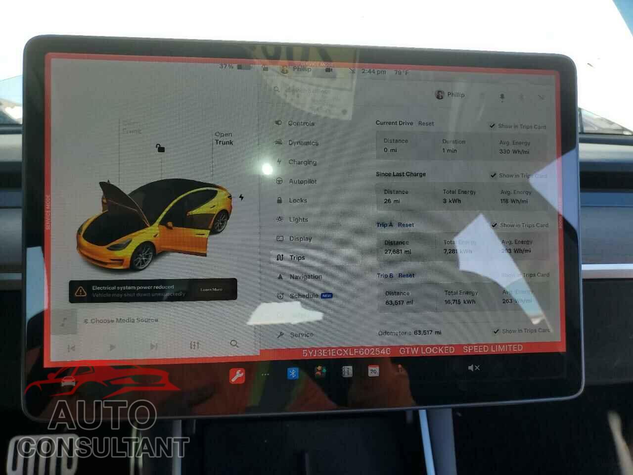 TESLA MODEL 3 2020 - 5YJ3E1ECXLF602546
