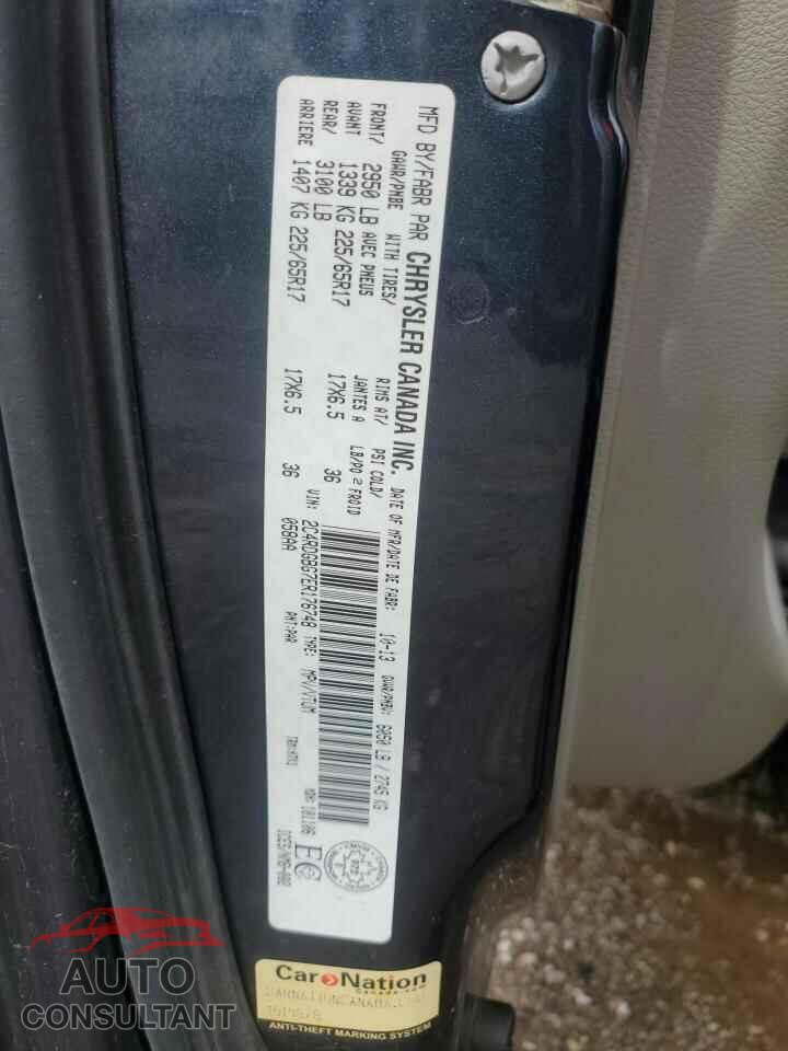 DODGE CARAVAN 2014 - 2C4RDGBG7ER176748
