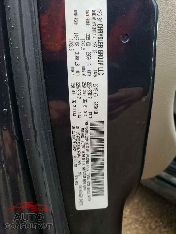 DODGE CARAVAN 2013 - 2C4RDGBG3DR732844