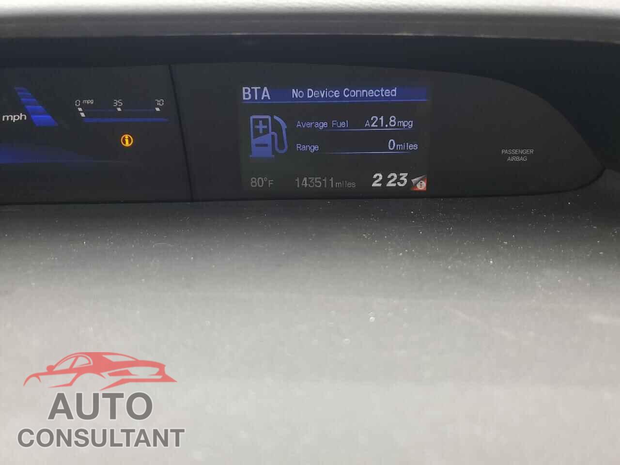 HONDA CIVIC 2013 - 19XFB2F98DE204144