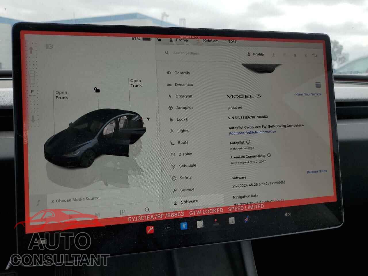 TESLA MODEL 3 2024 - 5YJ3E1EA7RF786853