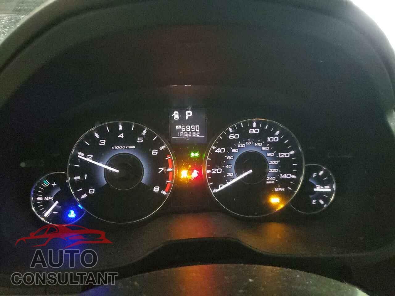 SUBARU OUTBACK 2012 - 4S4BRCCC9C3277668