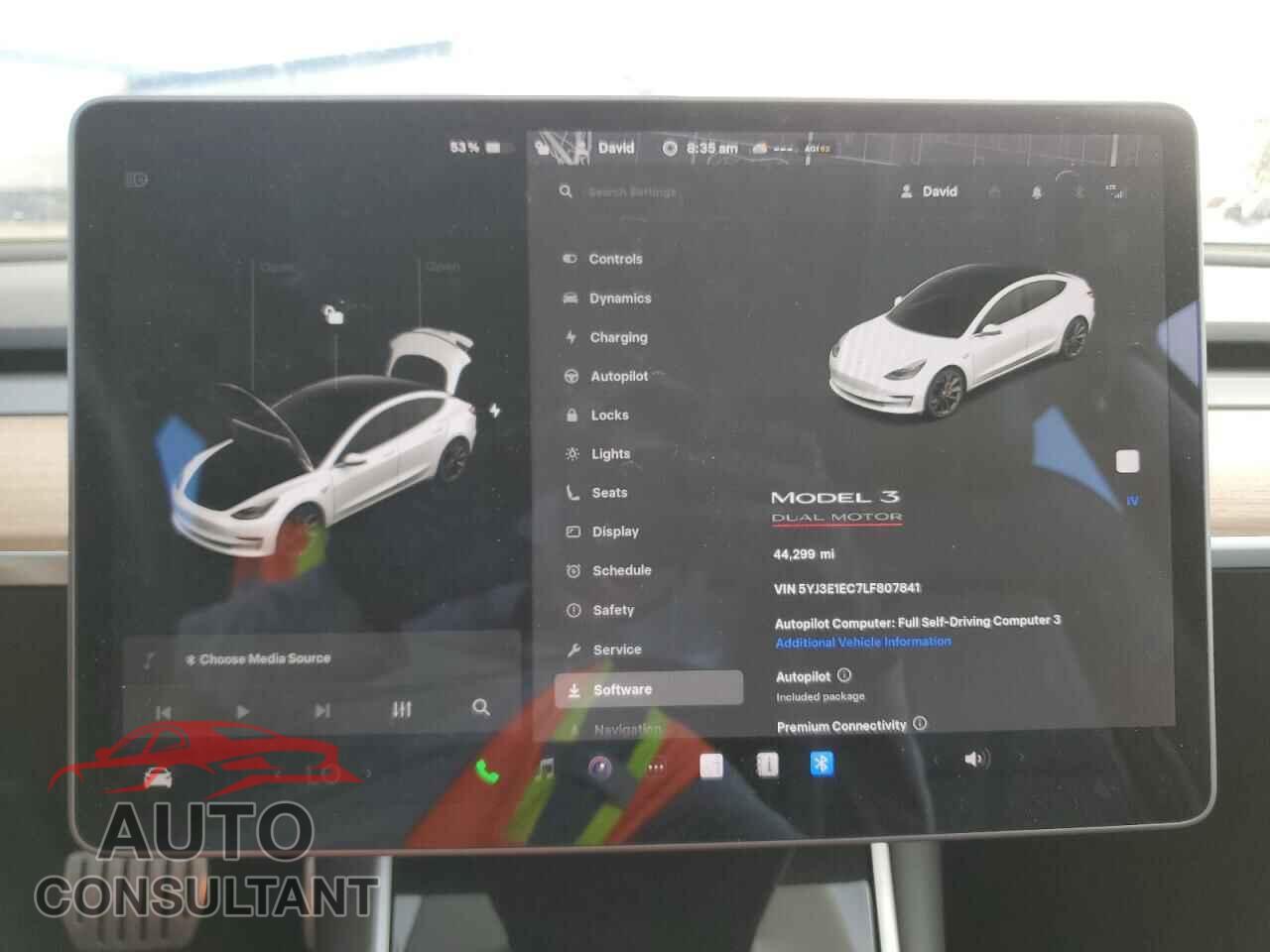 TESLA MODEL 3 2020 - 5YJ3E1EC7LF807841