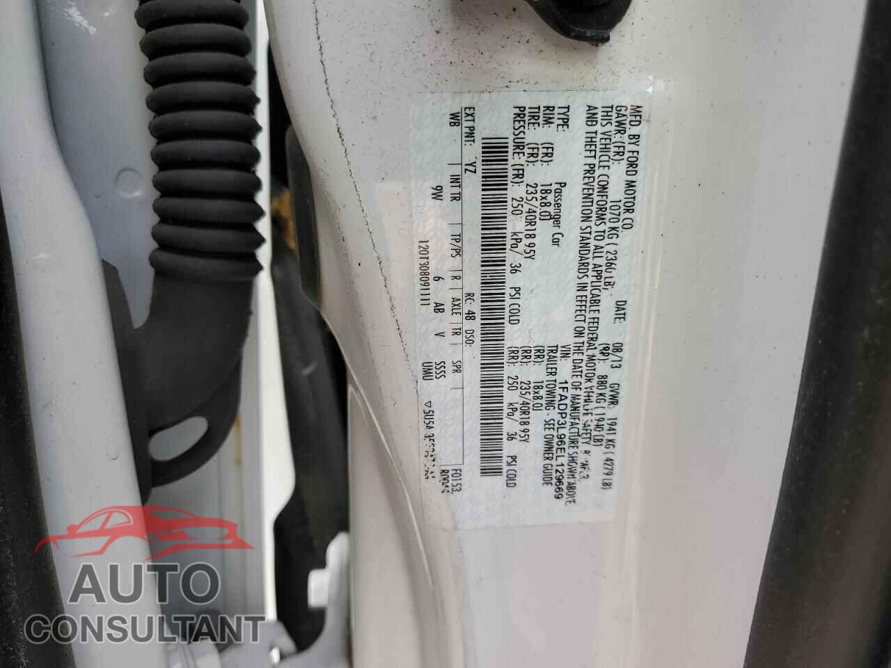 FORD FOCUS 2014 - 1FADP3L96EL129669