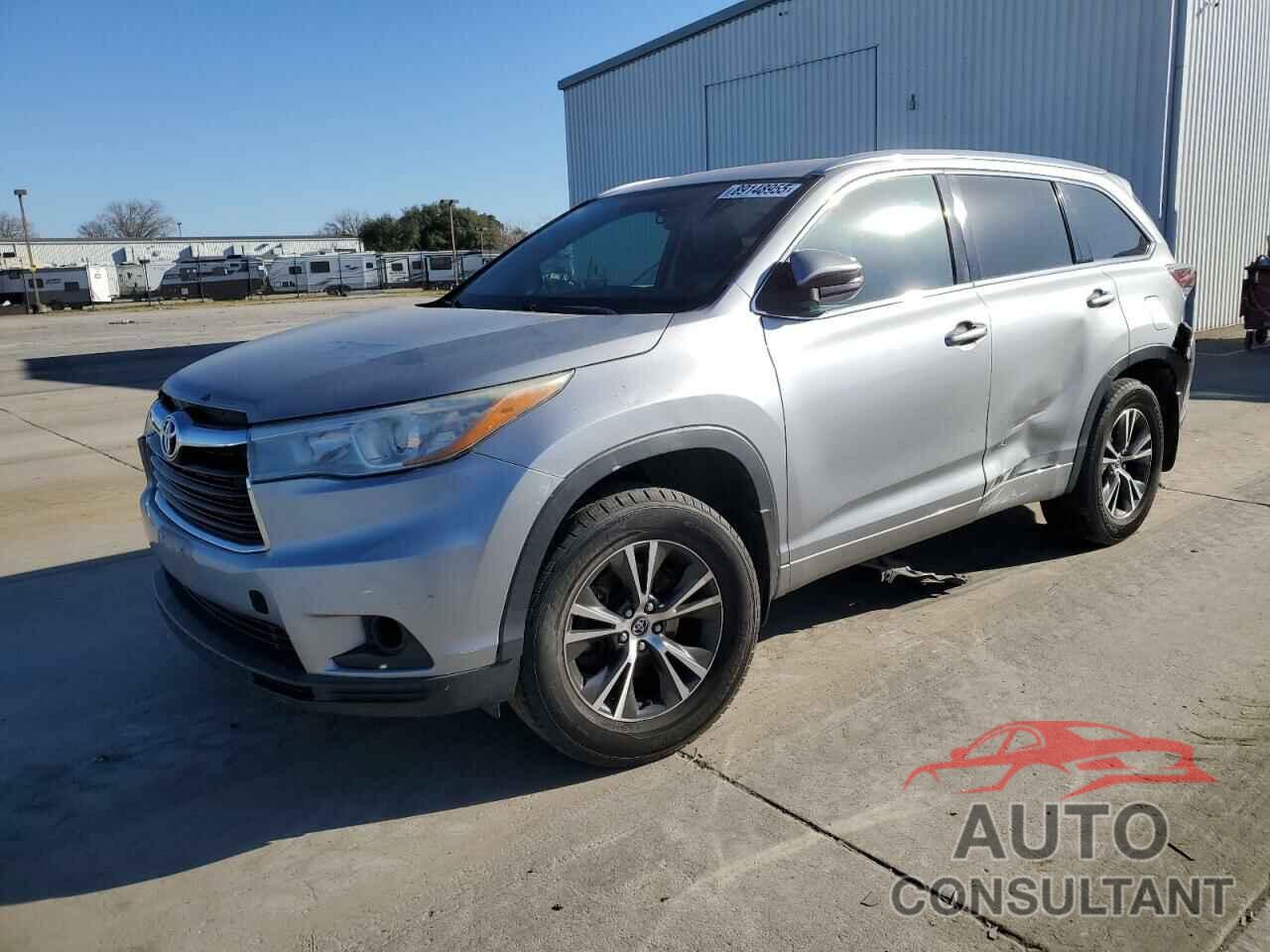 TOYOTA HIGHLANDER 2016 - 5TDJKRFHXGS247632