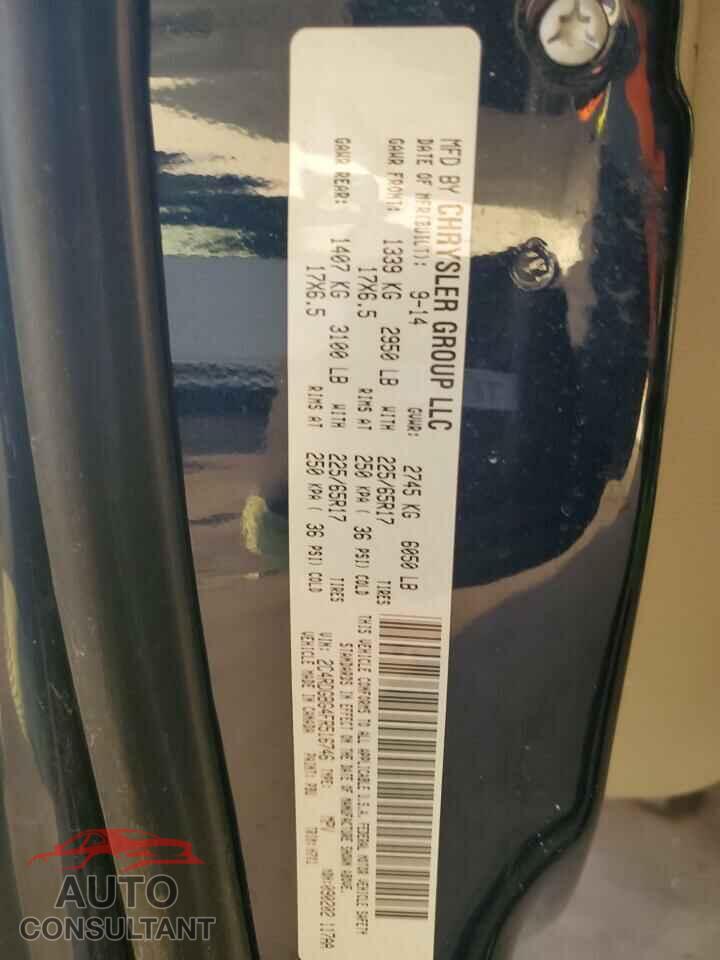 DODGE CARAVAN 2015 - 2C4RDGBG4FR516746