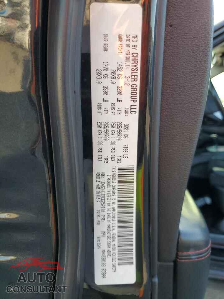 DODGE DURANGO 2012 - 1C4SDHCT2CC252160