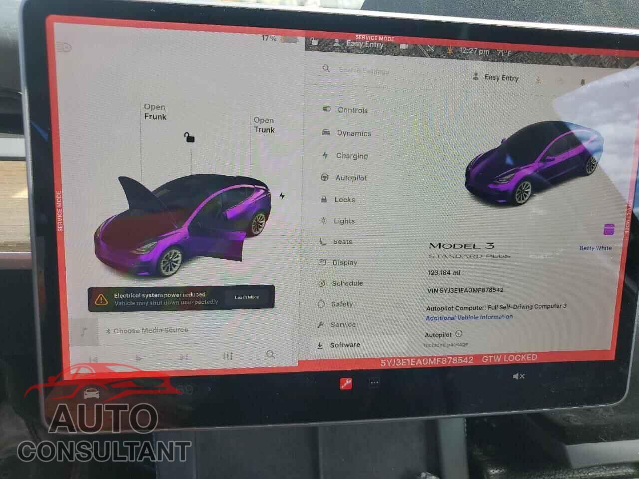 TESLA MODEL 3 2021 - 5YJ3E1EA0MF878542