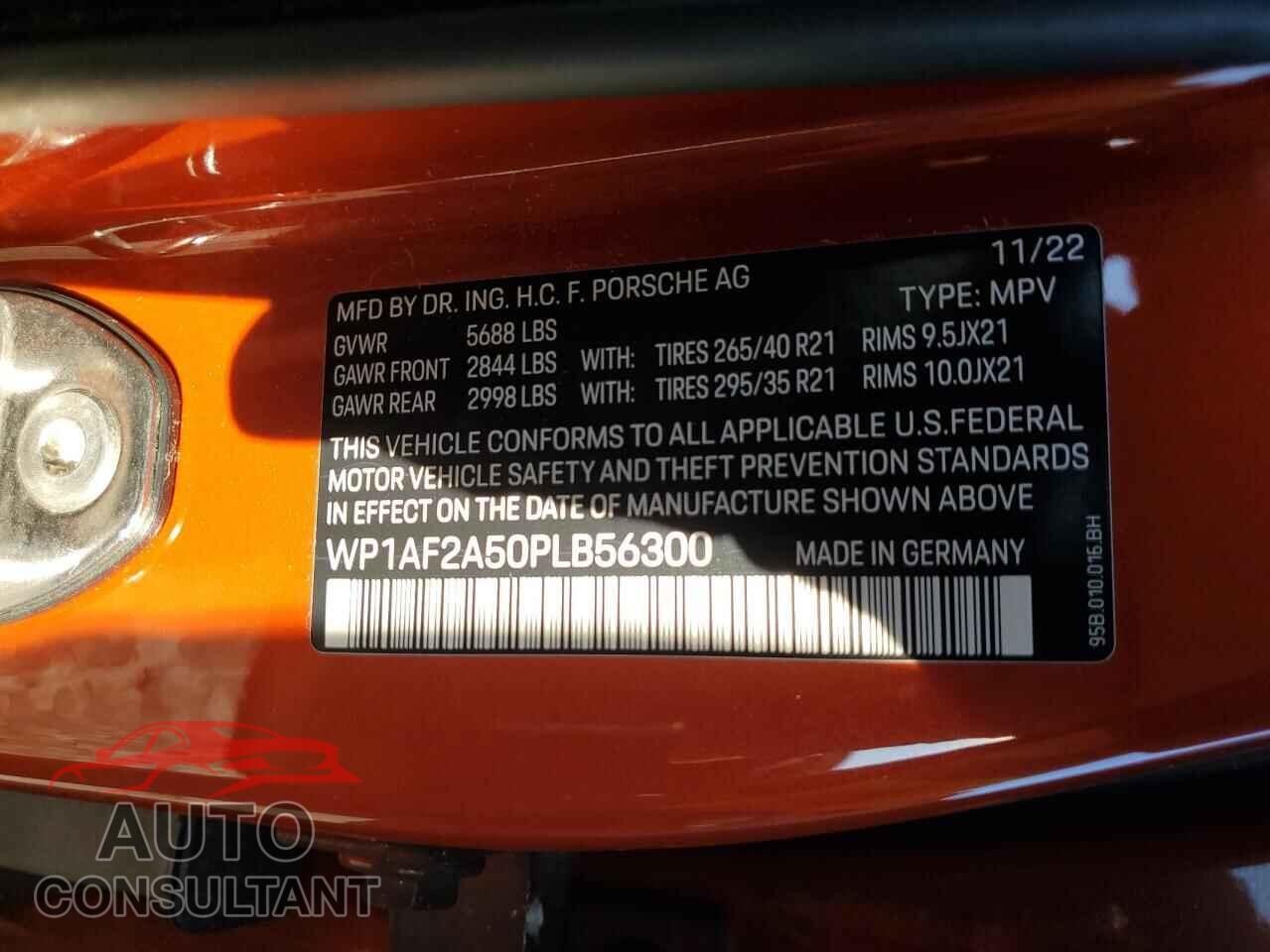 PORSCHE MACAN 2023 - WP1AF2A50PLB56300